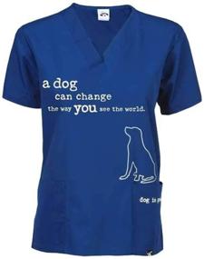 img 4 attached to Dog is Good Scrub Top: Unleashing a New Perspective on the World