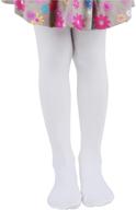 elevate your girl's wardrobe with elegant microfiber colored footed socks & tights logo