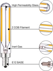 img 1 attached to 💡 Candelabra Incandescent Replacement Filament Lighting