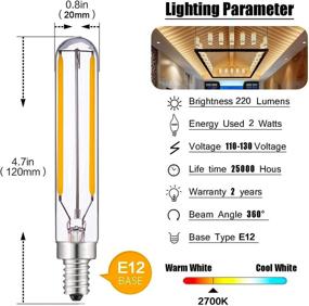 img 3 attached to 💡 Candelabra Incandescent Replacement Filament Lighting