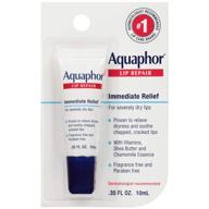💧 aquaphor lip repair ointment: long-lasting moisture for dry chapped lips - 0.35 fl oz tube (pack of 1) logo
