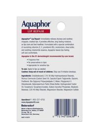 img 3 attached to 💧 Aquaphor Lip Repair Ointment: Long-lasting Moisture for Dry Chapped Lips - 0.35 Fl Oz Tube (Pack of 1)
