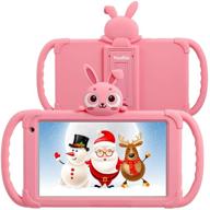 📱 7-дюймовый планшет для малышей | android 9.0, 1 гб озу, 16 гб памяти | wi-fi, hd-экран, родительский контроль | в комплекте: чехол и магазин google play | розовый логотип