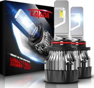 🔦 повышенная видимость: лампы katana 9005 led - 10000lm 60w 6500k холодный белый цвет, мини-дизайн, комплект конверсии all-in-one из 2 штук, замена галогеновых ламп. логотип