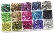 💎 set #1: summer-ray 5mm rhinestones - assorted colors in convenient storage box logo