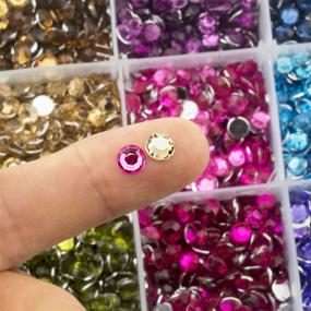 img 1 attached to 💎 Set #1: Summer-Ray 5mm Rhinestones - Assorted Colors in Convenient Storage Box