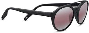 img 1 attached to Serengeti Leandro Polarized Sedona Bi Mirror Sunglasses in Satin Black: Ultimate Style and Protection