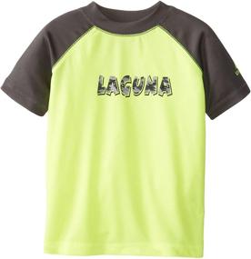 img 1 attached to 🌊 Look Stylish and Protected with the Laguna Little Dazed Boys' Rashguard and Swimwear