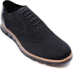 img 4 attached to Nautica Fashion Sneaker Wrenwood Knit Black Knit 8 5 Men's Shoes