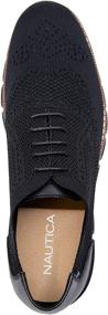 img 1 attached to Nautica Fashion Sneaker Wrenwood Knit Black Knit 8 5 Men's Shoes