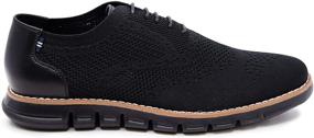 img 3 attached to Nautica Fashion Sneaker Wrenwood Knit Black Knit 8 5 Men's Shoes