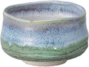 img 1 attached to 🍵 Japanese Deep Sea Pattern Matcha Bowl Tea Cup Set - Yamakiikai M1730, Y1734 from Japan (Single Pack)