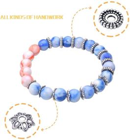 img 1 attached to 📿 Versatile Tibetan Alloy Spacer Beads: 200g (Approx. 400-500pcs) for Jewelry Making, DIY Bracelet, Necklace Crafts - Flower Bead Caps, Bail Beads, Rondelle Beads