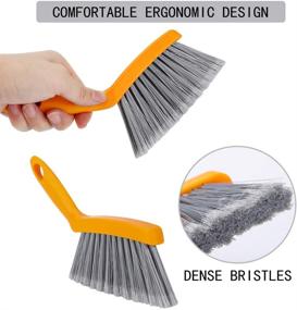 img 2 attached to 🧹 Good Grips Small Dustpan and Brush Set - Comfortable Use, Orange & Gray, 10 Inches