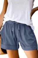 🩳 women's casual drawstring elastic waist shorts - perfect for summer! logo