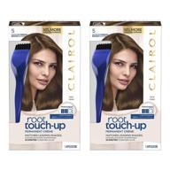 🌰 clairol root touch-up: nice'n easy permanent hair dye, 5 medium brown (2-pack) logo
