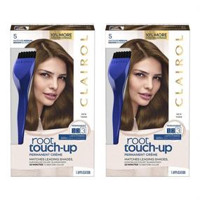 img 1 attached to 🌰 Clairol Root Touch-Up: Nice'n Easy Permanent Hair Dye, 5 Medium Brown (2-Pack)