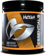 🍊 muscle feast vegan essential amino acid powder: keto-friendly, sugar-free post workout recovery and intra-training drink (300g, tangerine) logo