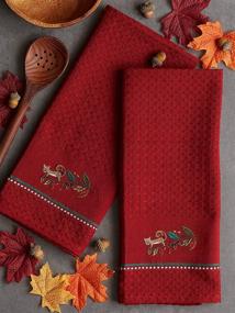 img 1 attached to DII Fall Basics Collection Dishtowel Set
