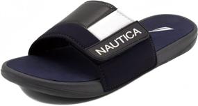 img 4 attached to Nautica Athletic Adjustable Comfort Sandal Grey 9 Men's Shoes