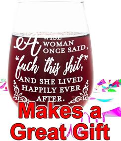 img 1 attached to 🍷 Hilarious Stemless Wine Glass - Empowered Women Say Fck This Shit and Thrive Blissfully Ever After - Budget-Friendly Gift for Women, Perfect for Birthdays, Retirement, Divorce, Christmas, and Mother's Day Under $15!