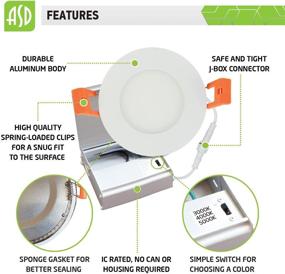 img 2 attached to 🔦 Introducing ASD Selectable Ultrathin Downlight Equivalent: Superior Performance at Unmatched Thickness!