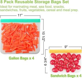 img 3 attached to Reusable Storage Sandwich Leakproof Organization