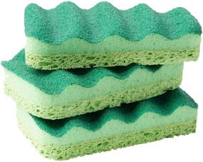 img 3 attached to 🧽 Dawn Power Clean Scrubber Sponge, Pack of 3, Green