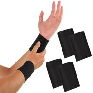 compression supports elastic wristbands tendonitis logo