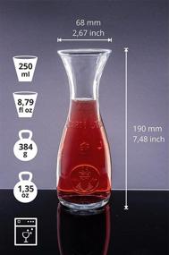 img 1 attached to 🍷 Bormioli Rocco Misura Wine Carafe: Elegant 8-1/2 Ounce Glassware