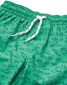 img 1 attached to 🩲 Swimwear for Boys: Amazon Essentials Trunk Green Sharks Clothing