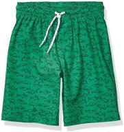 🩲 swimwear for boys: amazon essentials trunk green sharks clothing logo