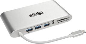 img 2 attached to 💻 Tripp Lite USB 3.1 Gen 1 USB-C Docking Station: HDMI/VGA/DP, Ethernet, Card Reader, USB-C PD Charging