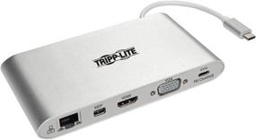 img 4 attached to 💻 Tripp Lite USB 3.1 Gen 1 USB-C Docking Station: HDMI/VGA/DP, Ethernet, Card Reader, USB-C PD Charging