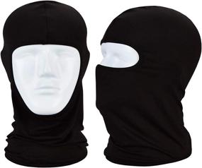 img 2 attached to 🎭 MAYOUTH Balaclava Sun/UV Face Mask UPF 50+ Ski Mask Neck Gaiter Face Scarf Outdoor Sports Pack of 3