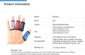 img 2 attached to 🏀 Basketball Thumb Brace Protector: Elastic Finger Sleeves Support with Breathable Elastic Finger Tape