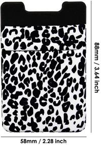 img 1 attached to Lenoup Stretchy Leopard Wallet Business