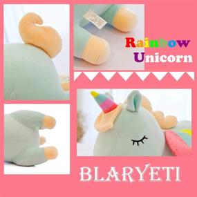 img 1 attached to BLARYETI Unicorn Stuffed Animal Pillow