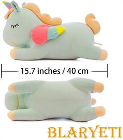 img 3 attached to BLARYETI Unicorn Stuffed Animal Pillow