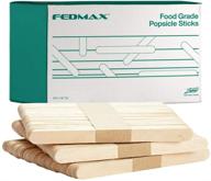 🍦 2000 popsicle sticks – craft sticks for art projects, ice cream & waxing - 100% natural wood, food grade - 4.5" length - by fedmax logo