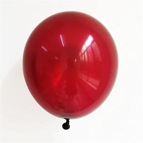 img 4 attached to 🎈 Eanjia 10 Inch Burgundy Latex Balloons - 100pcs Bulk Pack for Birthday Wedding Party Decorations | Strong Round Shape, Easy to Tie, Vivid Clear, Real Shot