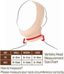 img 1 attached to 👩 Женская послеоперационная бандажная поддержка для подбородка: обертывание для сжатия шеи и подбородка - скрадыватель мясистости лица, упругость подбородочной области (маленький)