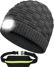 img 4 attached to 🧢 ZenNutt Winter Visor Hat with LED Light and Running Belt - Perfect Christmas Stocking Stuffers Gifts for Men, Women, Dad, and Teens