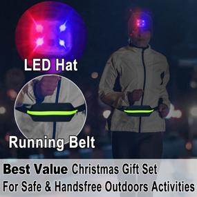 img 3 attached to 🧢 ZenNutt Winter Visor Hat with LED Light and Running Belt - Perfect Christmas Stocking Stuffers Gifts for Men, Women, Dad, and Teens