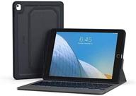 🔋 zagg rugged messenger - backlit case and bluetooth keyboard for apple ipad 10.2" – durable, multiple-device, charcoal logo