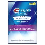 💎 crest 3d white whitestrips monthly whitening boost - teeth whitening kit with 12 treatments for better seo logo