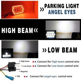 img 3 attached to Headlight Replacement Wrangler Cherokee 1003N Red 2Pcs