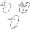 sterling silver finger jewelry adjustable logo