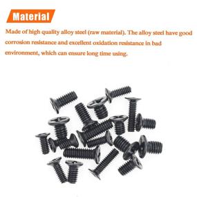 img 3 attached to HELIFOUNER 600 Pieces M2 M2.5 M3 Flat Head 🔩 Screws, Phillips Drive for Electronic Repairs of SSD, Laptop, Notebook Computers