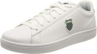 👟 k-swiss men's white tradewinds low top sneakers логотип